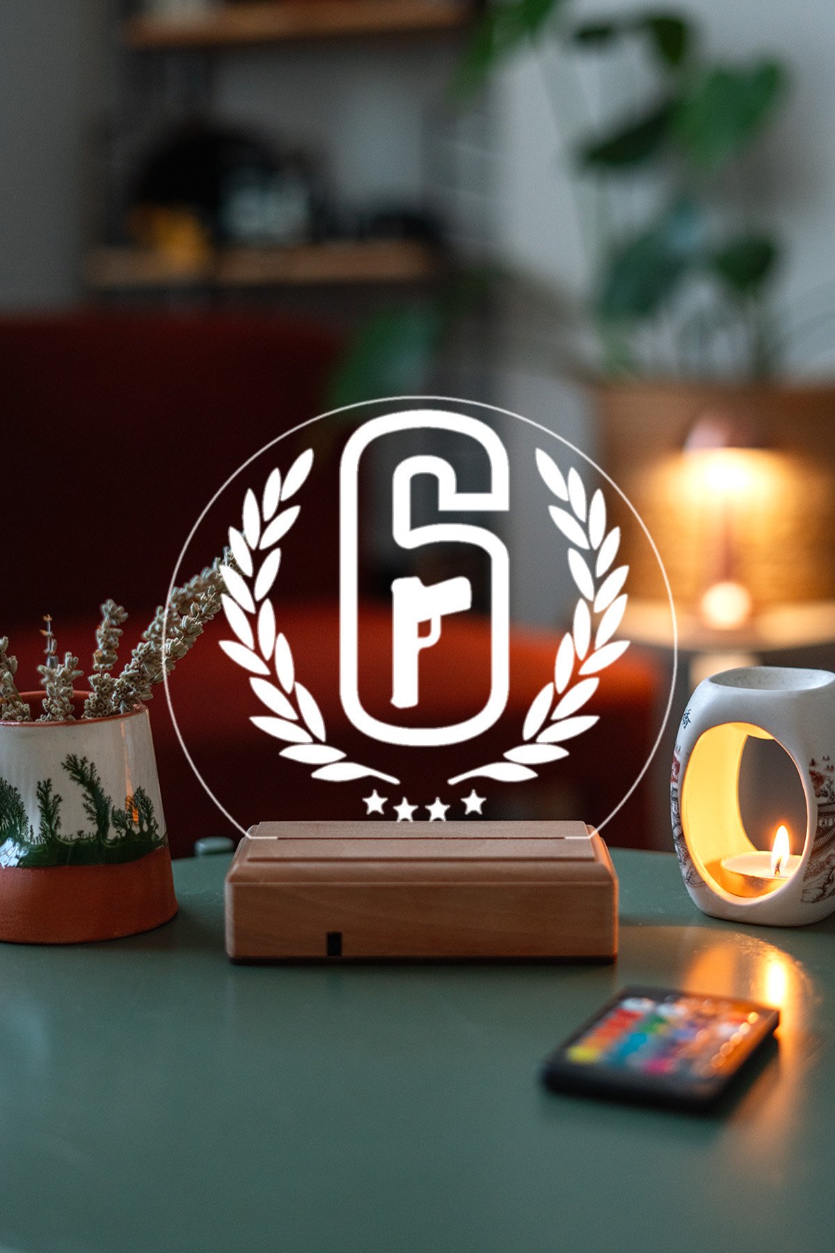 MDW-GM-1220 Rainbow Six: Siege 16 Renk Gece Lambası - Görsel 1