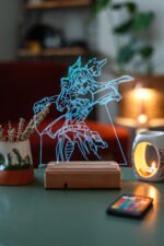 Valorant Neon 16 Renkli Kumandalı Gece Lambası - Görsel 4