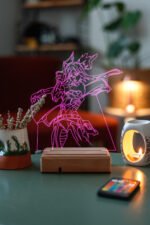 Valorant Neon 16 Renkli Kumandalı Gece Lambası - Görsel 7