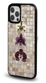 Mozaik Orkide Gloosy Telefon Kılıfı - Görsel 2