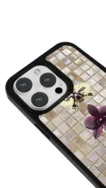 Mozaik Orkide Gloosy Telefon Kılıfı - Görsel 3