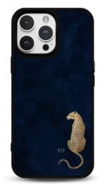 Lacivert Leopar 777 Gloosy Telefon Kılıfı