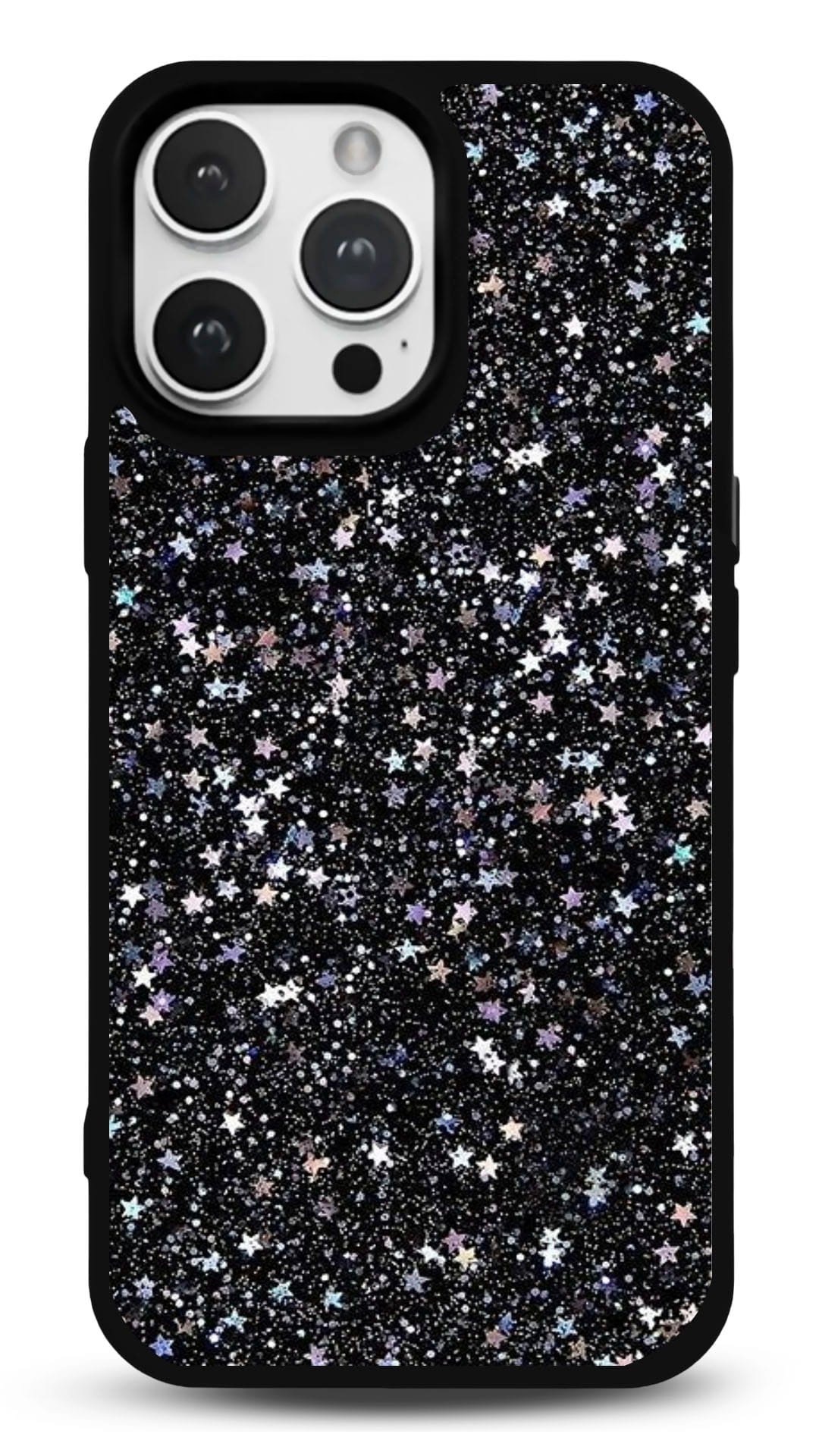 MDW-GS-007 Simli Yıldız Gloosy Telefon Kılıfı - Görsel 1