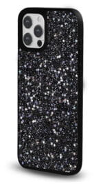 Simli Yıldız tasarımlı Glossy telefon kılıfı, yandan görünüm