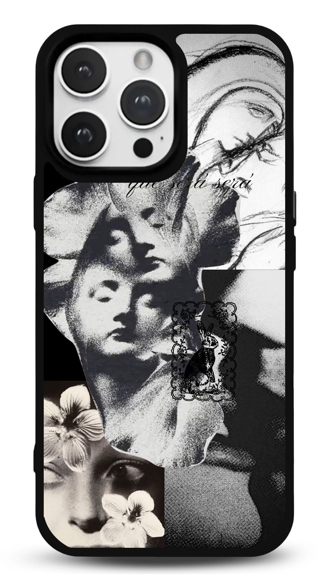 MDW-GS-009 Que Sera Sera Kolaj Gloosy Telefon Kılıfı - Görsel 1