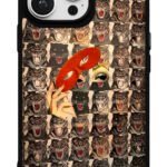 Maskeli Kaplan Deseni Gloosy Telefon Kılıfı