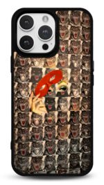 Maskeli Kaplan Deseni Gloosy Telefon Kılıfı