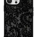 Siyah Dantel Gloosy Telefon Kılıfı