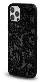 Siyah Dantel Gloosy Telefon Kılıfı - Görsel 2