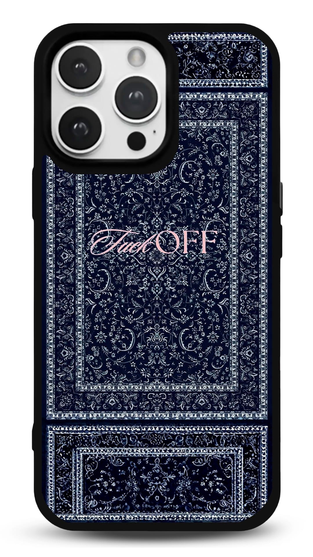 MDW-GS-020 Lacivert Halı Desen Gloosy Telefon Kılıfı - Görsel 1