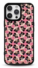 Pembe Kedi Deseni Gloosy Telefon Kılıfı