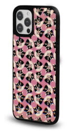 Pembe Kedi Deseni Glossy Telefon Kılıfı - Görsel 2