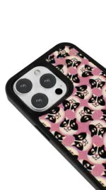 Pembe Kedi Deseni Gloosy Telefon Kılıfı - Görsel 3
