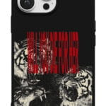 Kaplanlar Will You Die For Her tasarımlı Glossy telefon kılıfı, arkadan görünüm