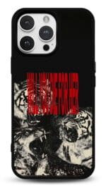 Kaplanlar Will You Die For Her tasarımlı Glossy telefon kılıfı, arkadan görünüm