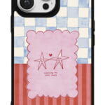 Counting My Lucky Stars tasarımlı Glossy telefon kılıfı, arkadan görünüm
