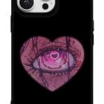Piksel Kalp Gloosy Telefon Kılıfı
