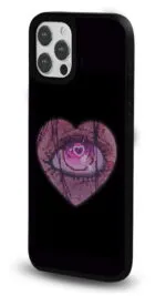 Piksel Kalp Gloosy Telefon Kılıfı - Görsel 2