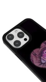 Piksel Kalp Gloosy Telefon Kılıfı - Görsel 3
