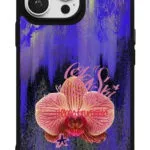 Glitch Orkide Gloosy Telefon Kılıfı