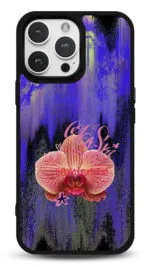 Glitch Orkide Gloosy Telefon Kılıfı