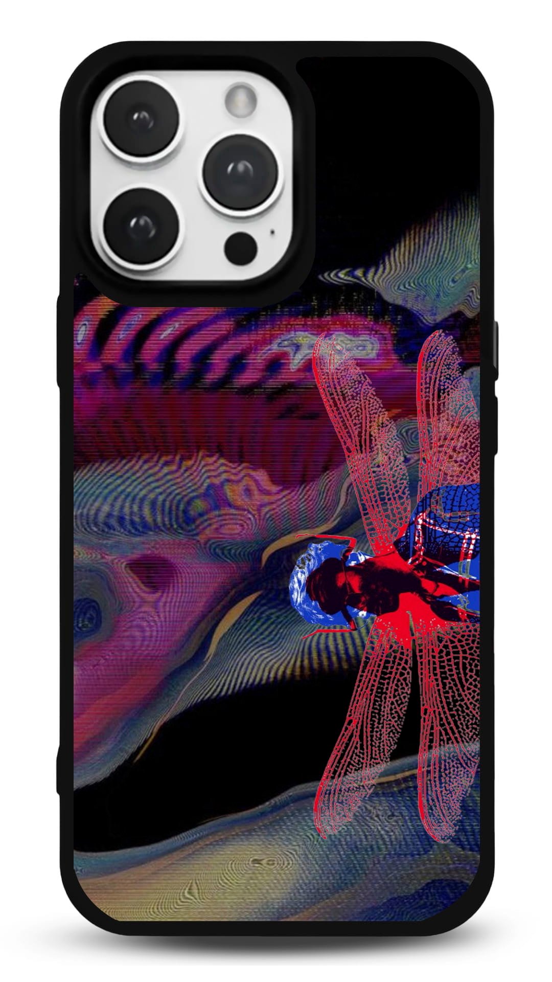MDW-GS-038 Glitch Yusufçuk Gloosy Telefon Kılıfı - Görsel 1