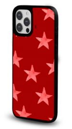 Kırmızı Yıldızlar Gloosy Telefon Kılıfı - Görsel 2