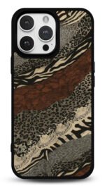 Safari Deri Deseni Gloosy Telefon Kılıfı