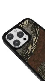 Safari Deri Deseni Gloosy Telefon Kılıfı - Görsel 3