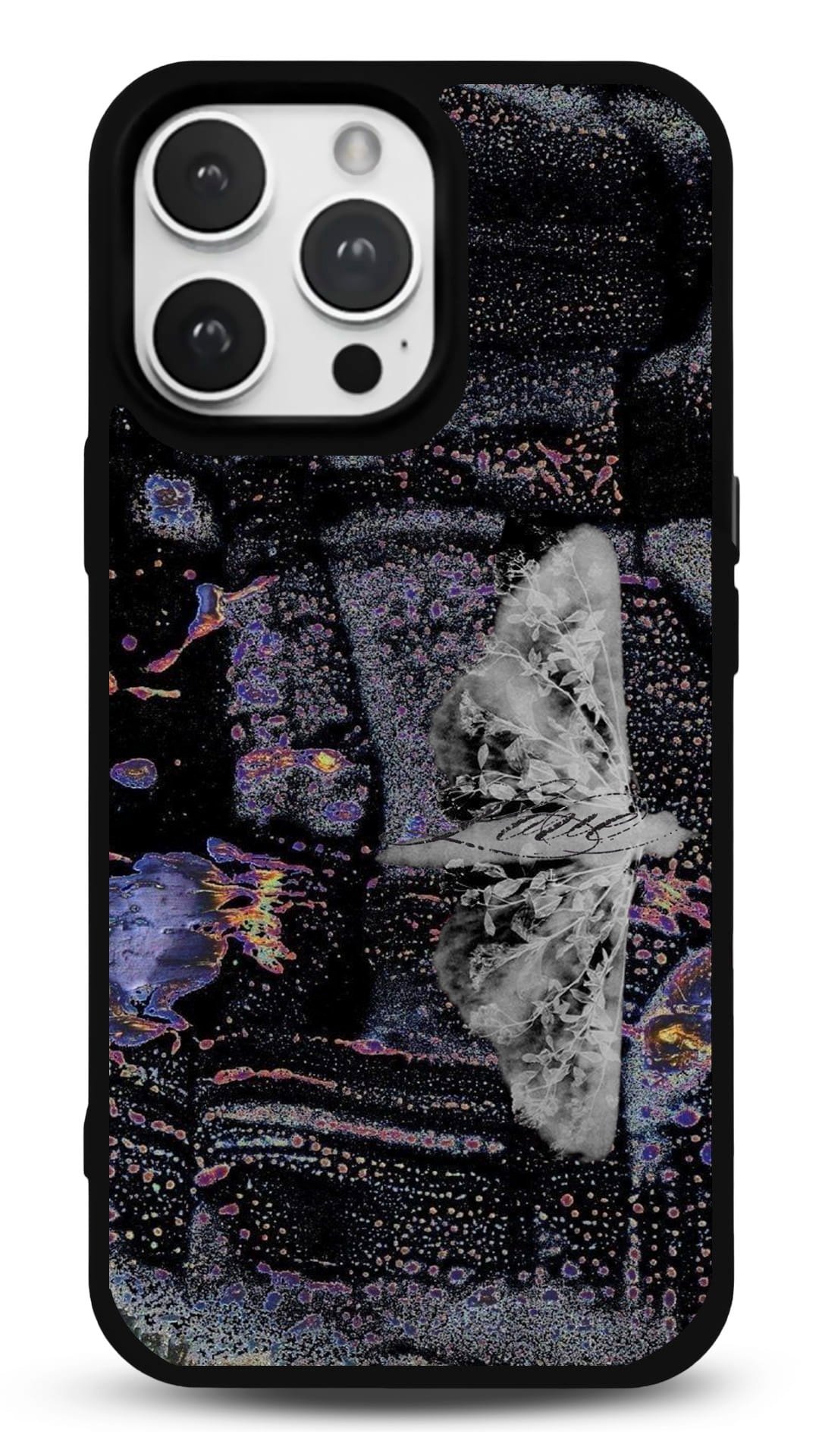MDW-GS-045 Kozmik Kelebek Gloosy Telefon Kılıfı - Görsel 1