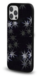 Simli Kar Yıldızları Glossy Telefon Kılıfı - Görsel 2