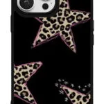 Leopar Yıldızlar Gloosy Telefon Kılıfı