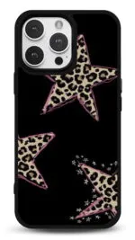 Leopar Yıldızlar Gloosy Telefon Kılıfı