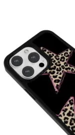 Leopar Yıldızlar Gloosy Telefon Kılıfı - Görsel 3