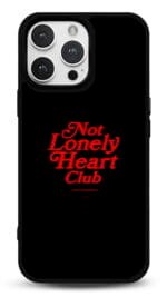Not Lonely Heart Club tasarımlı Glossy telefon kılıfı, arkadan görünüm