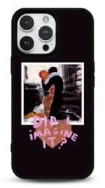 Did I Imagine It tasarımlı Glossy telefon kılıfı, arkadan görünüm