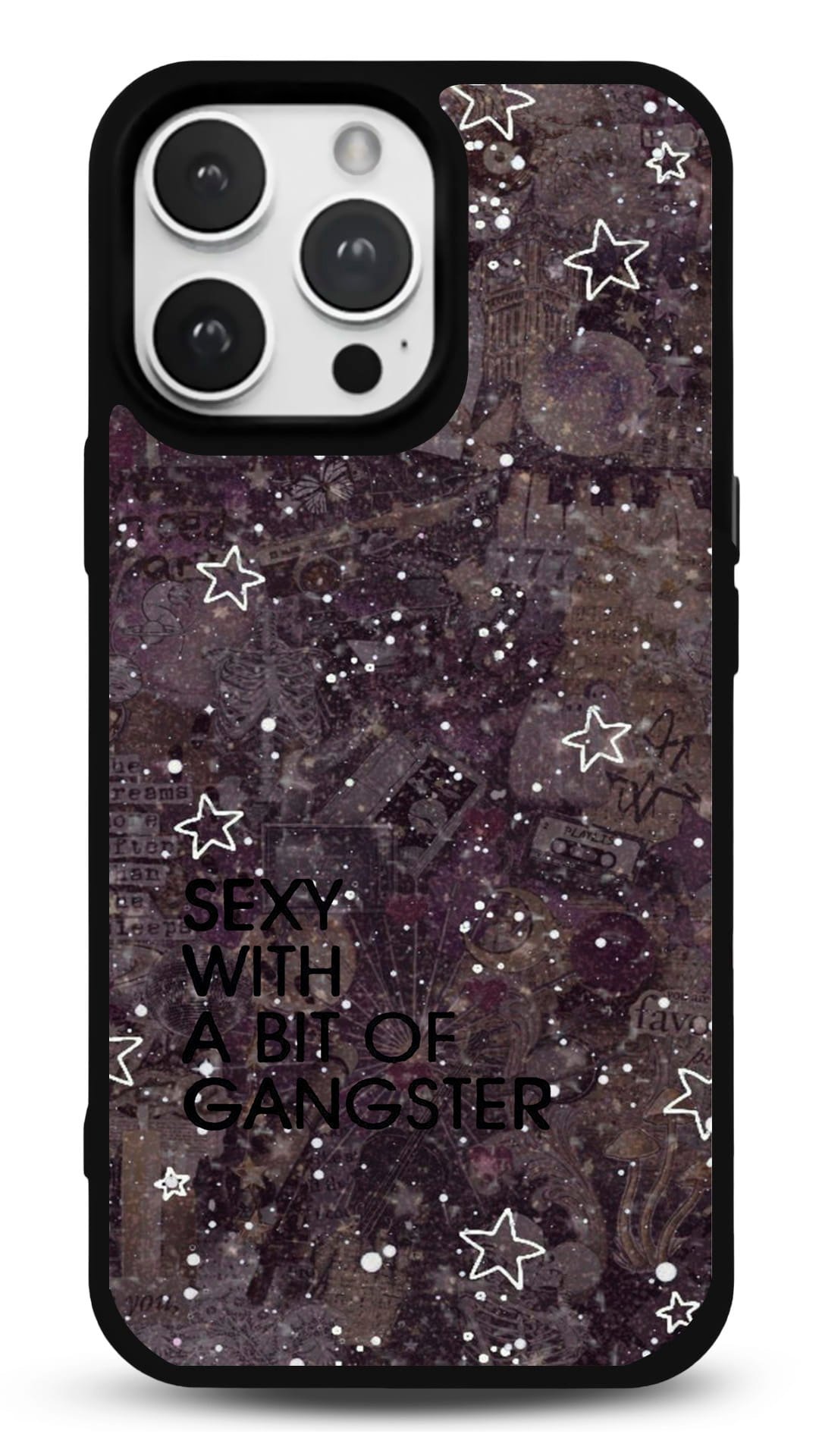 MDW-GS-069 Yıldızlı Kolaj 777 Gloosy Telefon Kılıfı - Görsel 1