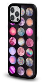 Renkli Gezegenler Glossy Telefon Kılıfı - Görsel 2