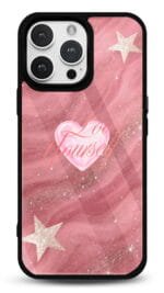 Love Yourself tasarımlı Glossy telefon kılıfı, arkadan görünüm
