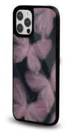 Pudra Kelebekler Gloosy Telefon Kılıfı - Görsel 2