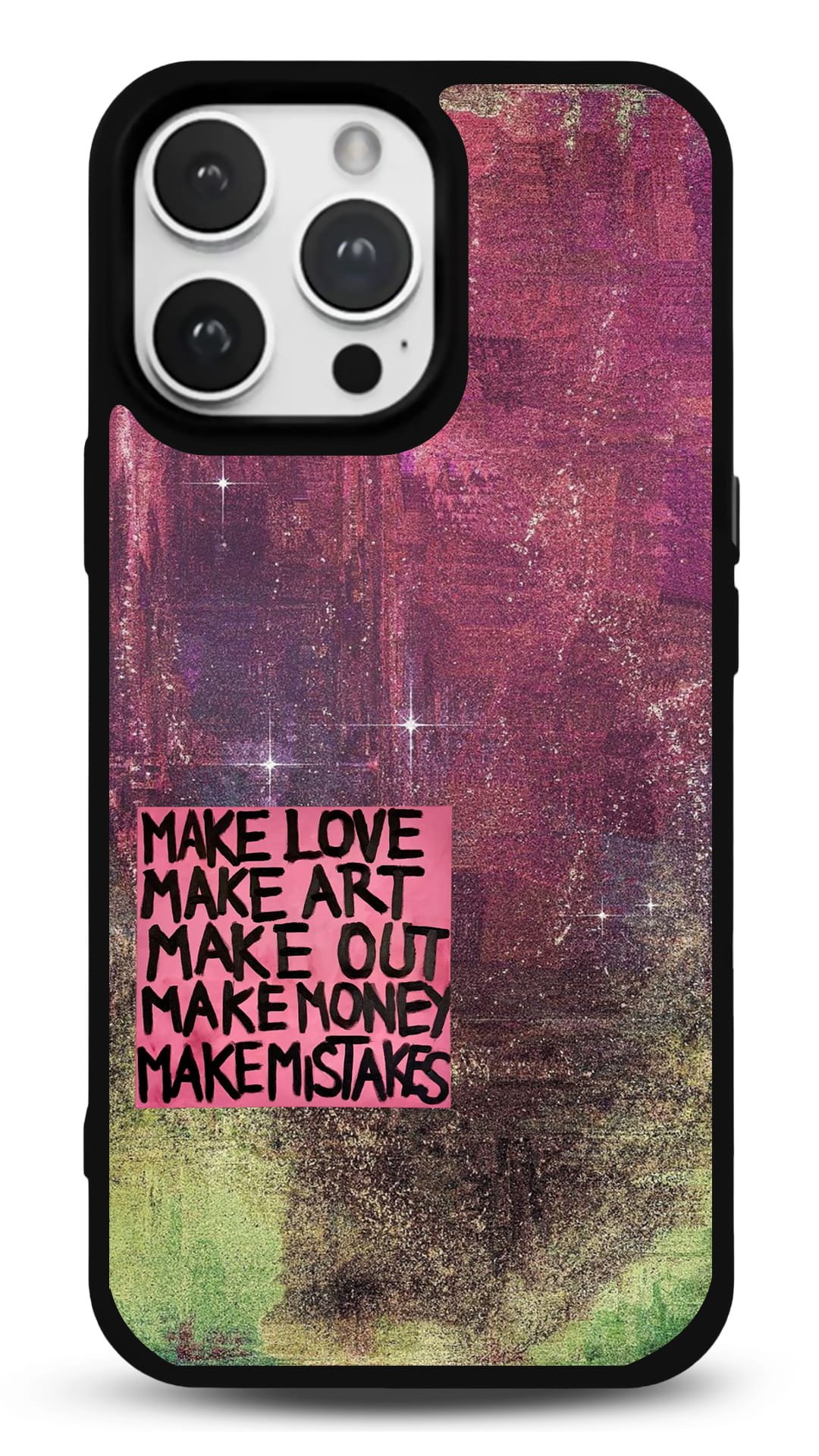 MDW-GS-082 Make Love Make Art Gloosy Telefon Kılıfı - Görsel 1