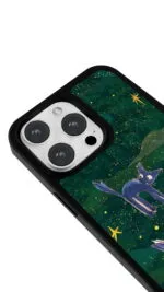 Yıldızlı Mavi Kediler Gloosy Telefon Kılıfı - Görsel 3