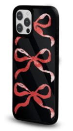 Kırmızı Fiyonklar Glossy Telefon Kılıfı - Görsel 2