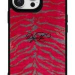 Deja Vu Kırmızı Zebra Gloosy Telefon Kılıfı