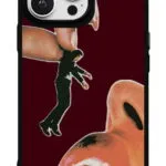 Dudak Kolaj Bordo Gloosy Telefon Kılıfı