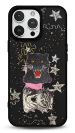 Yıldızlı Panter Gloosy Telefon Kılıfı