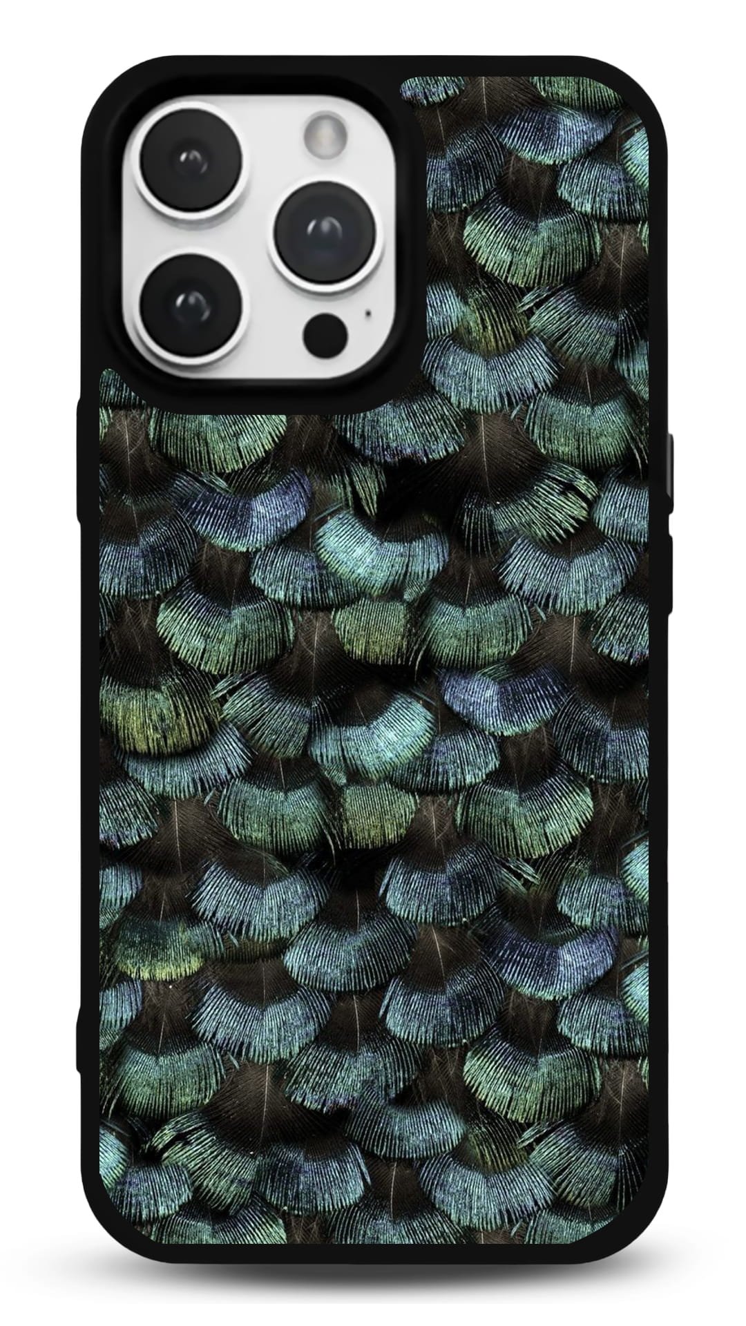 MDW-GS-110 Tavus Kuşu Tüyü Gloosy Telefon Kılıfı - Görsel 1