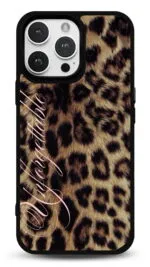 Unforgettable Leopar Kürk Gloosy Telefon Kılıfı