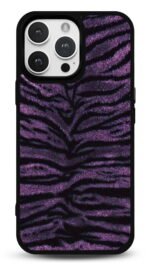 Mor Zebra Kürk Gloosy Telefon Kılıfı