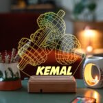 Kişiye Özel Dambıl 16 Renk Dekoratif Lamba